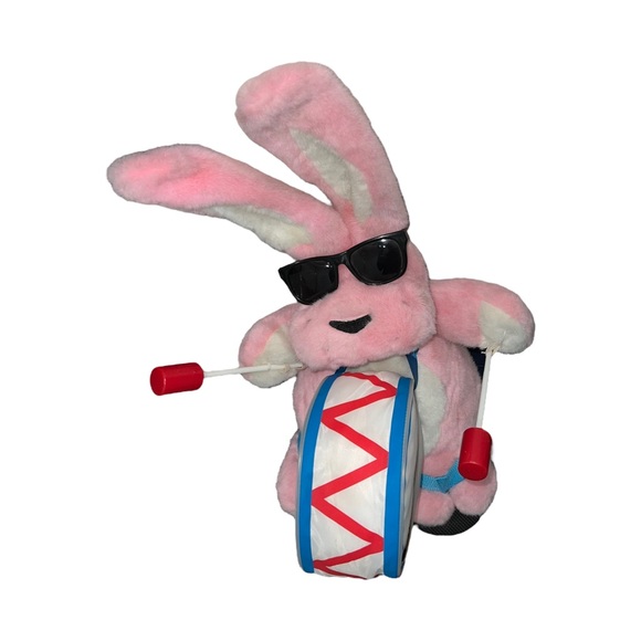 Vintage 1998 2000 Promotional Large 20" Plush Energizer Bunny in Flip Flops - Picture 10 of 15